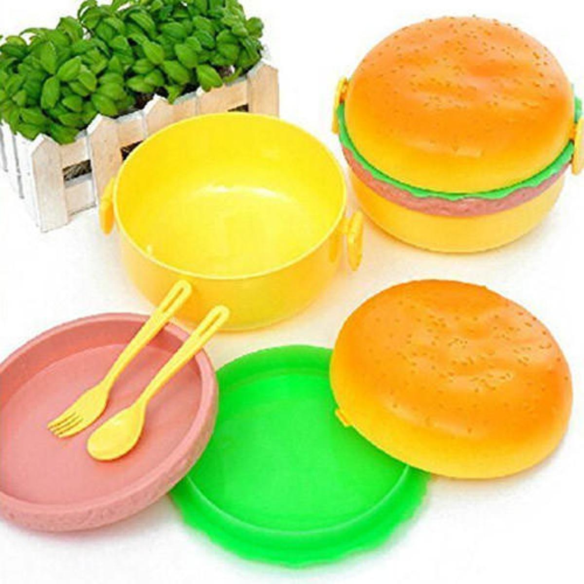Burger Shaper Double Layer Lunch Box