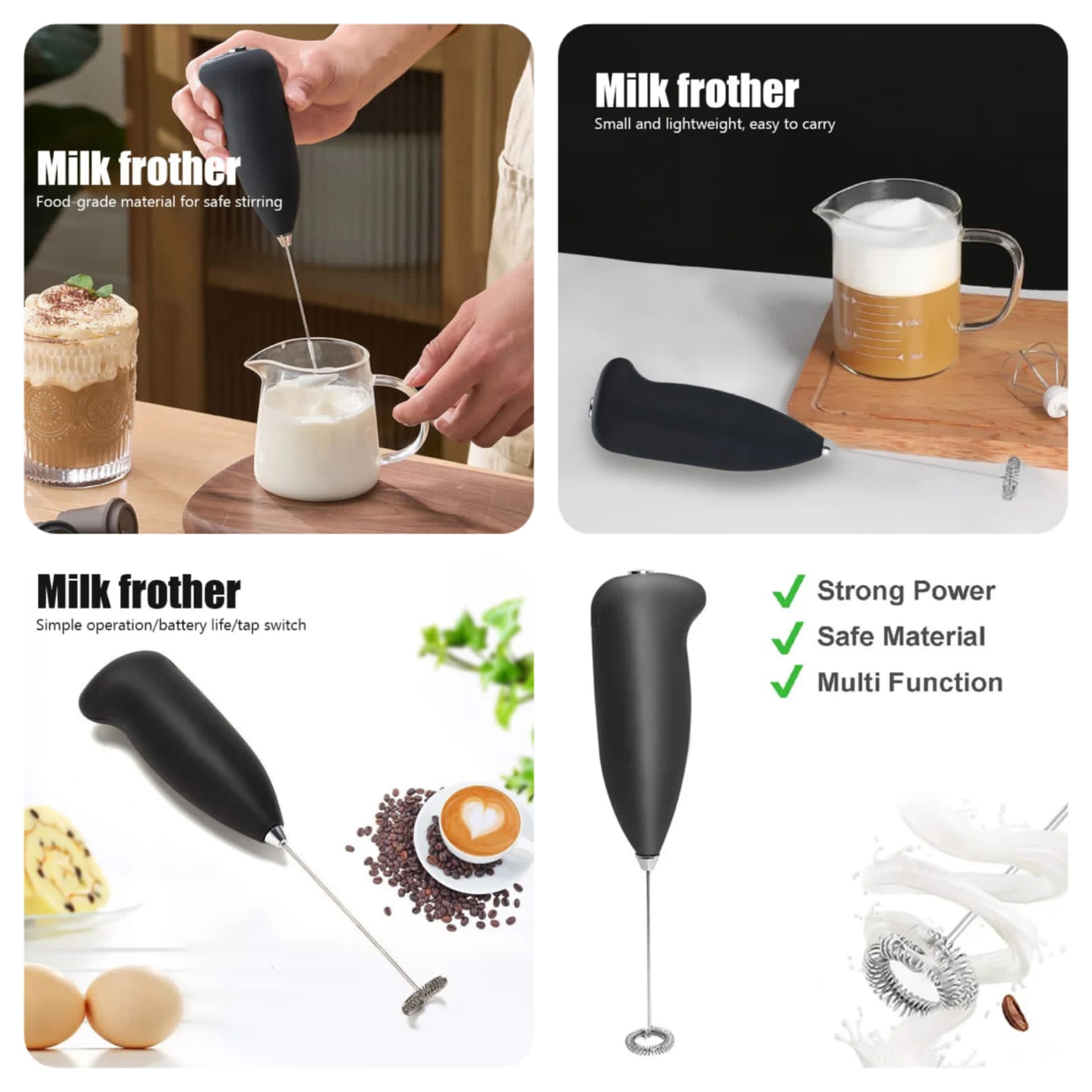 Handheld Milk Frother Whisk