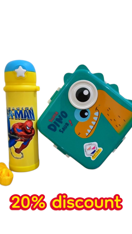 Dino Lunch Box + Water Bottle